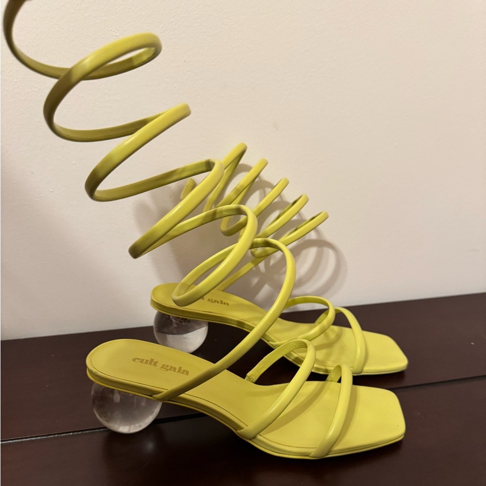 Incredible Moss Green Cult Gaia Heels